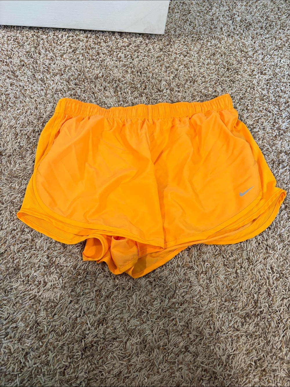 Nike Women's Bright Orange Athletic Running Shorts